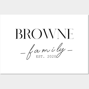Browne Family EST. 2020, Surname, Browne Posters and Art